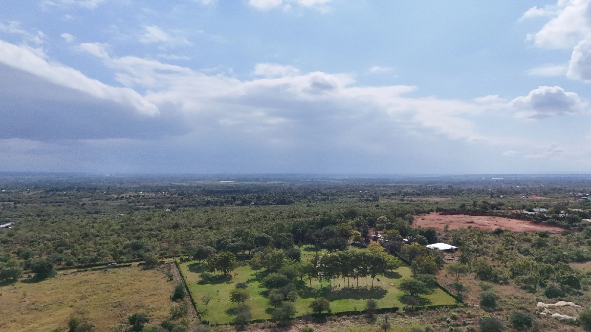 Wide Embu landscape near Thiba River Camp